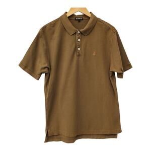 Paul Stuart Mens Brown Short Sleeve Polo Top Size L